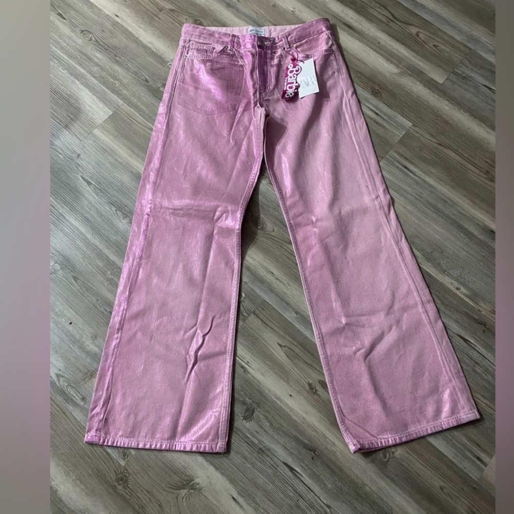 Zara x Barbie pink jeans NWT - Picture 4 of 10